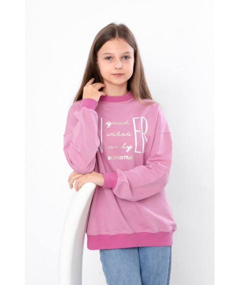 Sweatshirt for girls (teens) Wear Your Own 158 Pink (6416-057-33-v10)