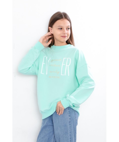 Sweatshirt for girls (teens) Wear Your Own 152 Mint (6416-057-33-v8)