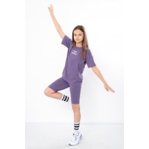 Комплект для дівчинки підлітковий (футболка+велосипедки) Носи Своє 164 Фіолетовий (6420-036-33-1-v9)