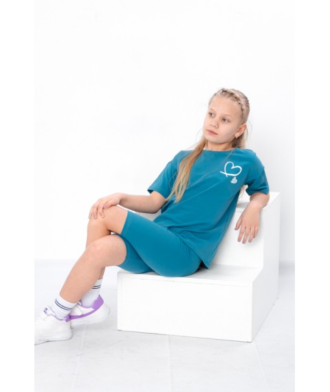 Комплект для дівчинки (футболка+велосипедки) Носи Своє 116 Малиновий (6420-036-33-v9)