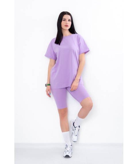 Комплект жіночий (футболка+велосипедки) Носи Своє 54 Фіолетовий (8138-036-v68)