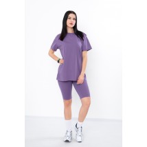 Комплект жіночий (футболка+велосипедки) Носи Своє 52 Фіолетовий (8138-036-v58)
