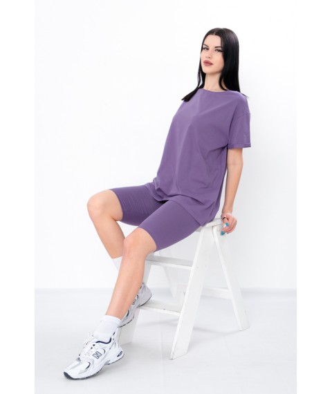 Комплект жіночий (футболка+велосипедки) Носи Своє 52 Фіолетовий (8138-036-v58)