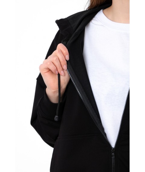 Zip Hoodie for Women (Oversize) Wear Your Own S/172 Black (3357-057-v1)