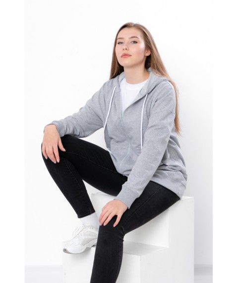 Zip Hoodie for Women (Oversize) Wear Your Own S/172 Gray (3357-057-v2)