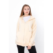 Women's zip-up hoodie (oversize) Nosy Svoe L/178 Beige (3357-057-v6)