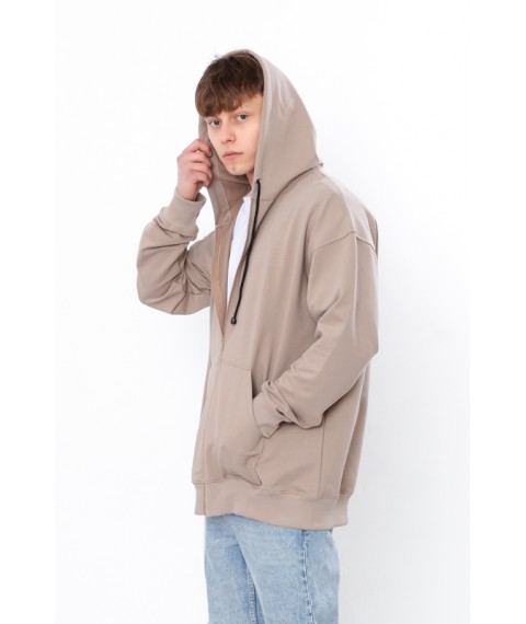 Men's zip hoodie (oversize) Nosy Svoye S/179 Beige (3365-057-v0)