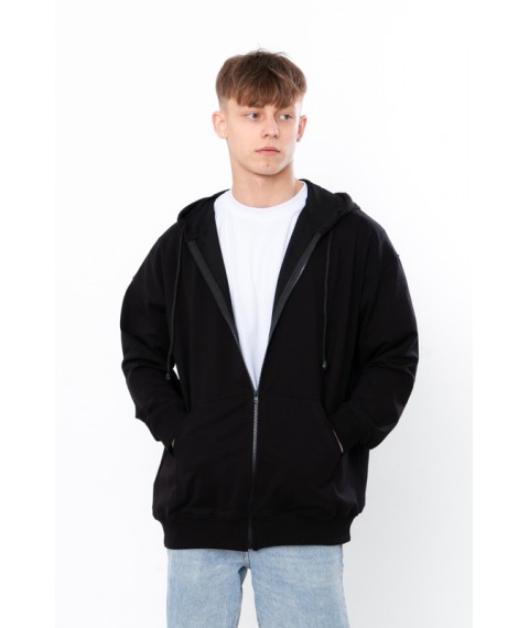 Zip Hoodie for Men (Oversize) Wear Your Own M/183 Black (3365-057-v5)
