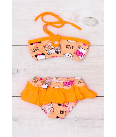 Swimwear for girls Wear Your Own 110 Orange (4000-043-v2)