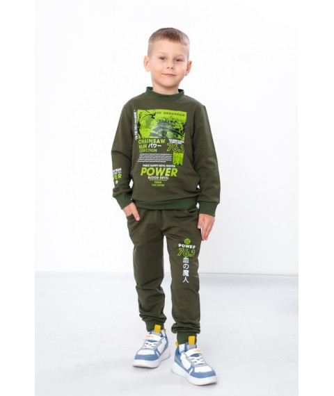 Suit for a boy Wear Your Own 134 Green (6063-057-33-6-v17)