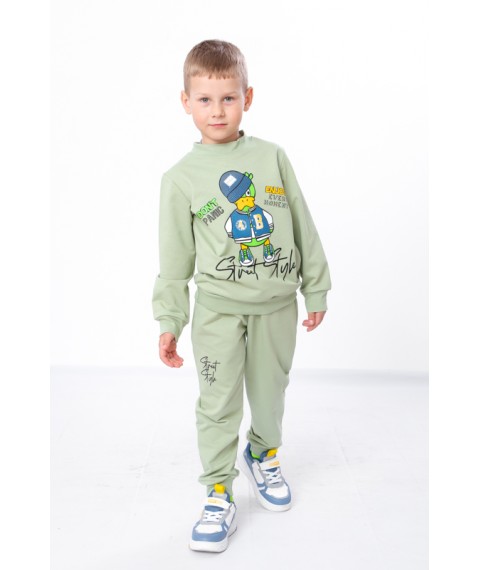 Suit for a boy Wear Your Own 128 Green (6063-057-33-9-v9)