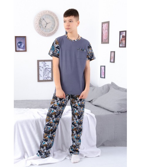 Pajamas for boys (teens) Wear Your Own 170 Gray (6076-002-1-v31)