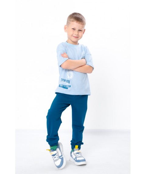 Pants for boys Wear Your Own 134 Blue (6155-057-4-v88)