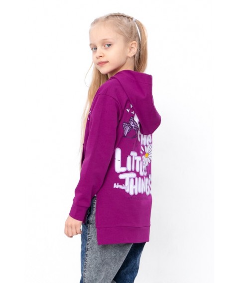 Hoodies for girls Wear Your Own 152 Purple (6161-057-33-5-v12)
