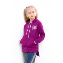 Hoodies for girls Wear Your Own 134 Purple (6161-057-33-5-v31)