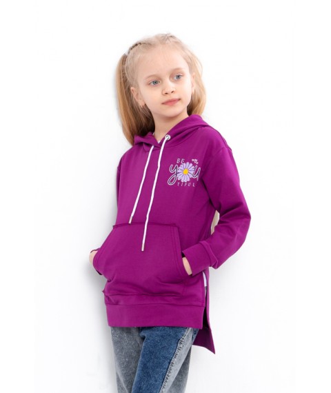 Hoodies for girls Wear Your Own 140 Purple (6161-057-33-5-v25)