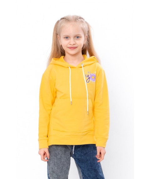 Hoodies for girls Wear Your Own 134 Yellow (6161-057-33-5-v32)