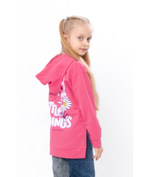 Hoodie for girls Wear Your Own 146 Orange (6161-057-33-5-v17)