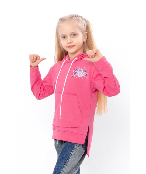 Hoodie for girls Wear Your Own 128 Orange (6161-057-33-5-v39)