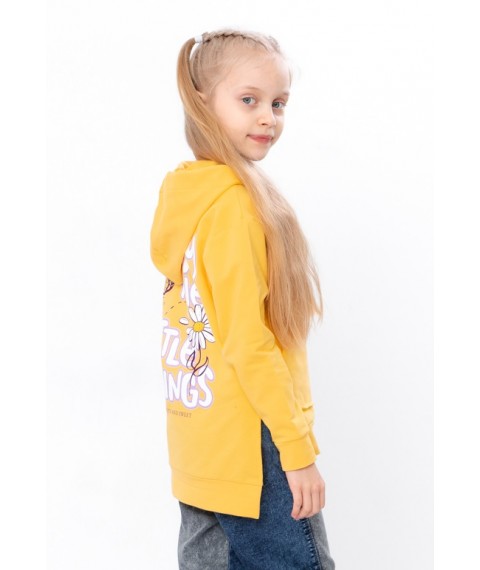 Hoodies for girls Wear Your Own 128 Yellow (6161-057-33-5-v41)