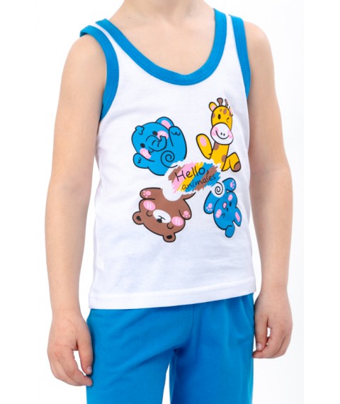 Set for a boy (shirt + shorts) Wear Your Own 104 Blue (6202-001-33-4-v11)