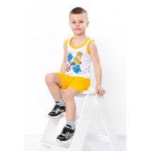Boy's set (shirt + shorts) Wear Your Own 86 Yellow (6202-001-33-4-v8)