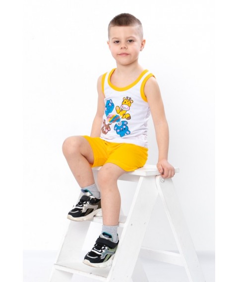 Комплект для хлопчика (майка+шорти) Носи Своє 86 Жовтий (6202-001-33-4-v8)