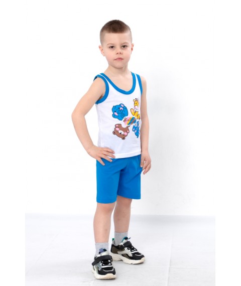 Set for a boy (shirt + shorts) Wear Your Own 104 Blue (6202-001-33-4-v11)