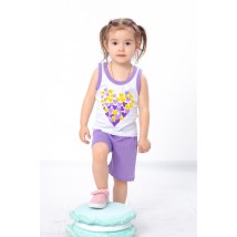 Set for a girl (shirt + shorts) Wear Your Own 86 Purple (6202-001-33-5-v4)