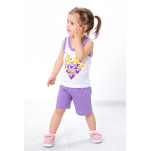 Комплект для дівчинки (майка+шорти) Носи Своє 86 Фіолетовий (6202-001-33-5-v4)