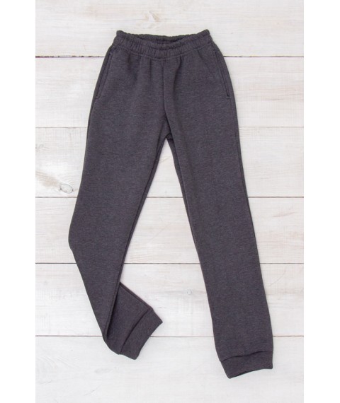 Warm pants for boys (teens) Wear Your Own 158 Gray (6232-025-v9)