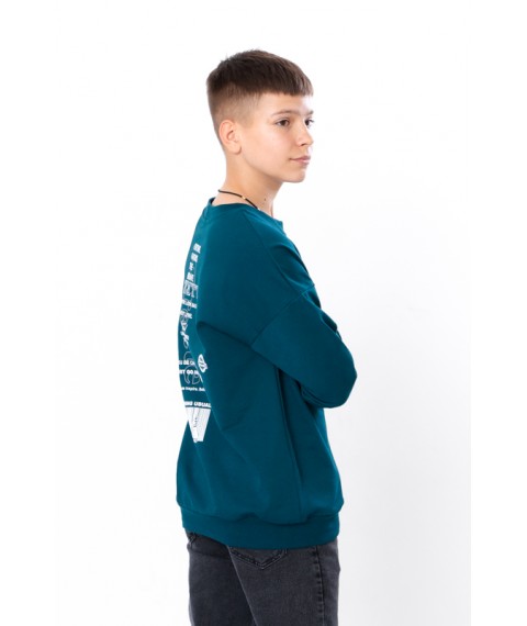 Sweatshirt for a boy (adolescent) Wear Your Own 170 Green (6393-057-33-1-v16)