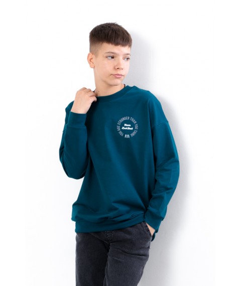 Sweatshirt for a boy (adolescent) Wear Your Own 170 Green (6393-057-33-1-v16)
