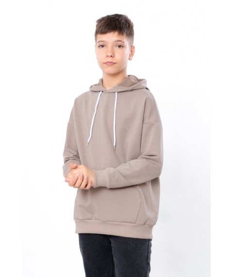 Hoodies for boys (teens) Wear Your Own 152 Beige (6394-057-1-v4)