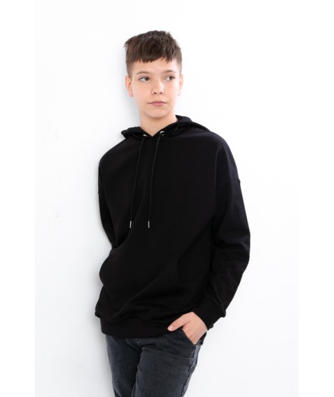 Boy's Hoodie (Teen) Wear Your Own 164 Black (6394-057-1-v12)