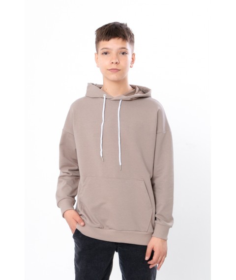 Hoodies for boys (teens) Wear Your Own 152 Beige (6394-057-1-v4)