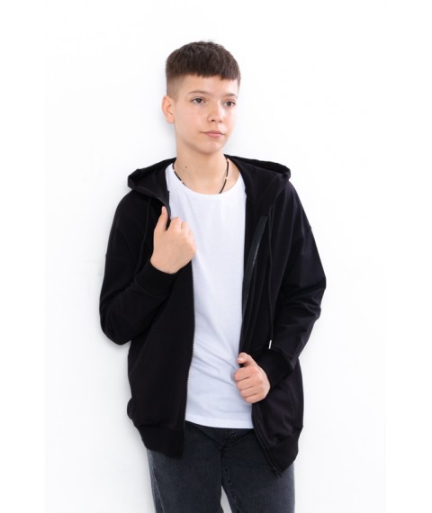 Boy's Hoodie (Teen) Wear Your Own 158 Black (6395-057-1-v9)