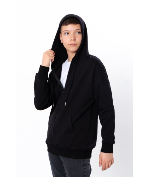 Boy's Hoodie (Teen) Wear Your Own 146 Black (6395-057-1-v3)