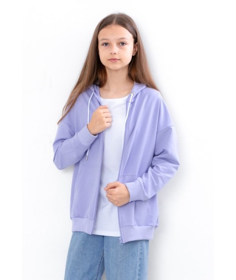 Hoodie for girls (teen) Wear Your Own 152 Purple (6395-057-2-v8)