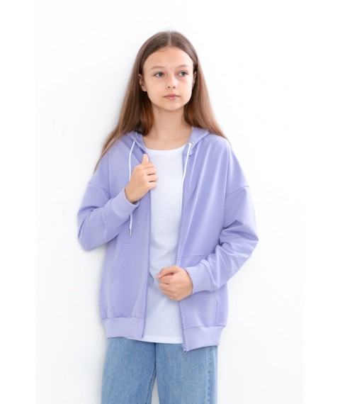 Hoodie for girls (teen) Wear Your Own 140 Purple (6395-057-2-v2)