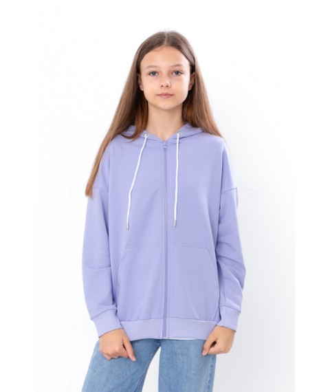 Hoodie for girls (teen) Wear Your Own 146 Purple (6395-057-2-v5)