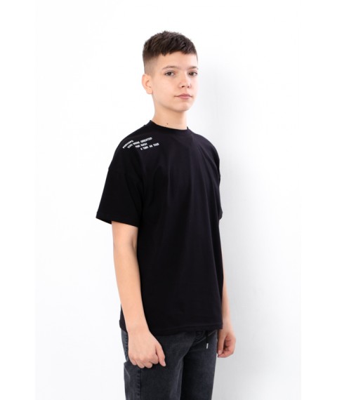 T-shirt for a boy (adolescent) Wear Your Own 170 Black (6414-036-22-1-v15)