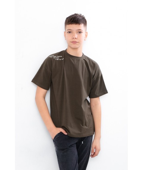 T-shirt for a boy (adolescent) Wear Your Own 170 Green (6414-036-22-1-v17)