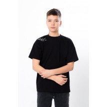 T-shirt for a boy (adolescent) Wear Your Own 158 Black (6414-036-22-1-v9)