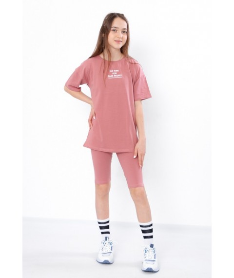 Комплект для дівчинки підлітковий (футболка+велосипедки) Носи Своє 170 Фіолетовий (6420-036-33-1-v11)