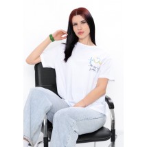 Women's T-shirt (oversize) Wear Your Own 44 White (8127-000-33-Т-1-v24)