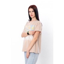 Women's T-shirt Wear Your Own 54 Beige (8127-057-33-v104)