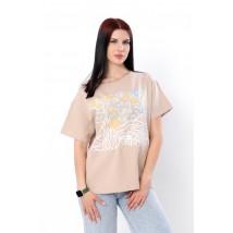 Women's T-shirt Wear Your Own 54 Beige (8127-057-33-v104)