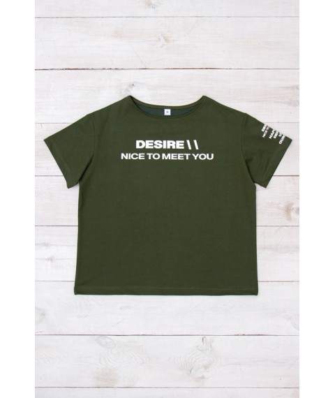 Women's T-shirt Wear Your Own 52 Green (8127-057-33-v87)