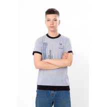 T-shirt for a boy high-low Wear Your Own 134 Green (612101-v3)